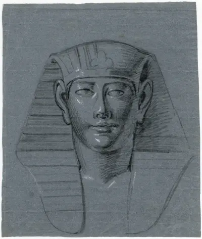 Kopia av en egyptisk staty av David Humbert de Superville