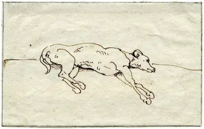 Liggande hund av David Humbert de Superville