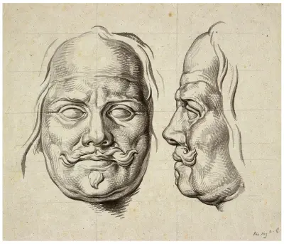 Michiel Adr. de Ruyter: en face och i profil: skulptur av David Humbert de Superville