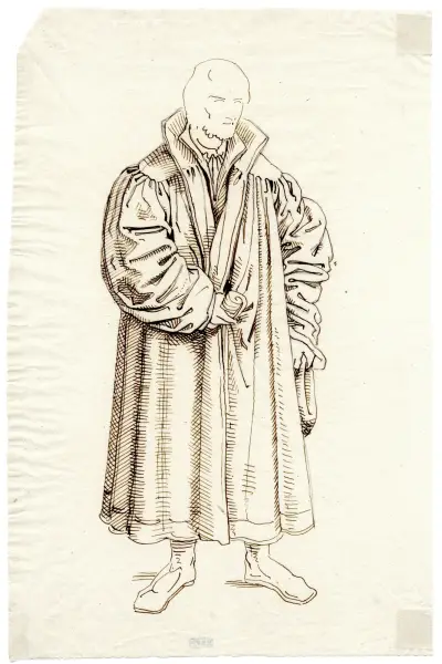 Portrait of the theologian Philippus Melanchthon av David Humbert de Superville