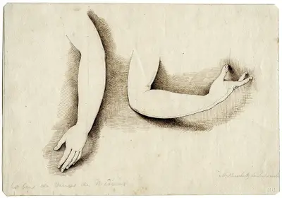 Venus de' Medicis armar av David Humbert de Superville
