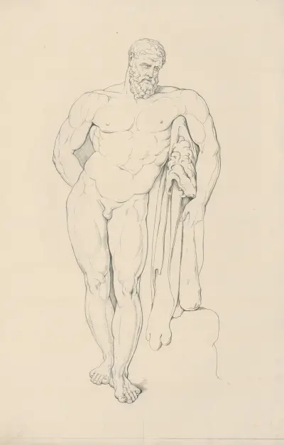 The Hercules Farnese av David Humbert de Superville