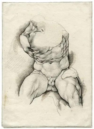 Der Torso vom Belvedere von David Humbert de Superville