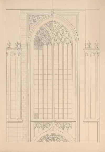Westliches Querschifffenster der Hooglandse Kerk in Leiden von David Humbert de Superville