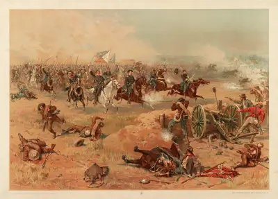 Sheridan’s final charge at Winchester av Thure de Thulstrup