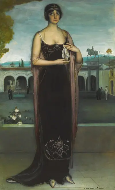 Adela Carbone, la Tanagra (Adela Carbone, The Tanagra) av Julio Romero De Torres