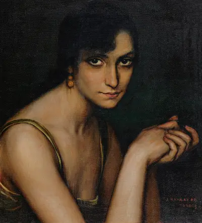 Julita Cerdá av Julio Romero De Torres