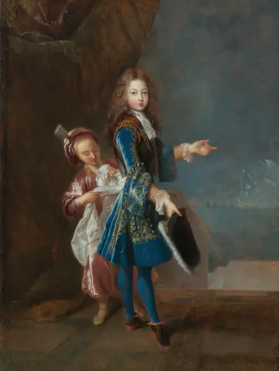 Portrait Of Louis Alexandre De Bourbon, Comte De Toulouse av Jean-François de Troy