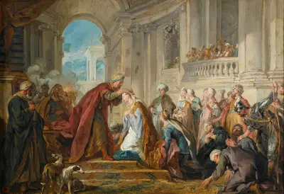 Esters kröning av Jean-François de Troy