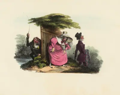 Ah Dieu de Dieu Je vois la lune av Charles-Joseph Traviès de Villers