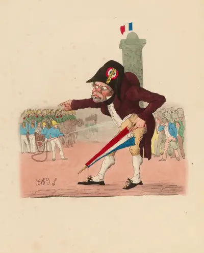 Aux armes citoyens En avant les cruches av Charles-Joseph Traviès de Villers