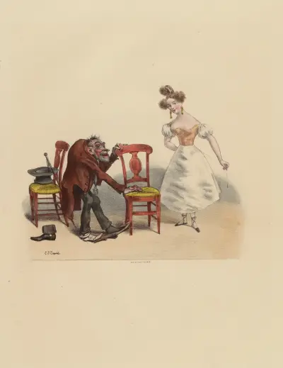 Dépèche-toi Nom de D Dépèche-toi. Nous allons voir le tremblement av Charles-Joseph Traviès de Villers