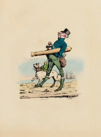 Stora projekt. Lugn och imposant hållning av Charles-Joseph Traviès de Villers