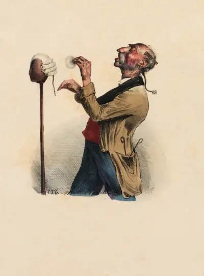 Il auront beau faire, il y auratoujours…des perruques av Charles-Joseph Traviès de Villers