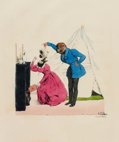 Der beleidigte Stolz scherzt nicht von Charles-Joseph Traviès de Villers