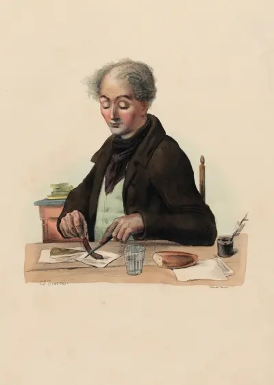 Den magra middagen av Charles-Joseph Traviès de Villers