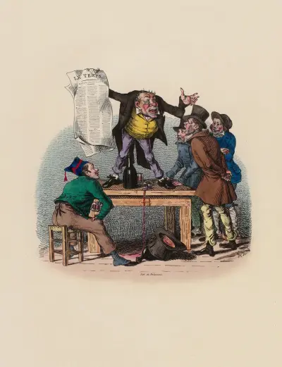 Le temps fera triompher le parti Mayeux av Charles-Joseph Traviès de Villers
