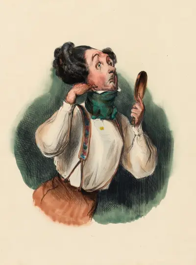 Maudit col What a bad stock von Charles-Joseph Traviès de Villers