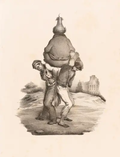 Mauvaise charge av Charles-Joseph Traviès de Villers