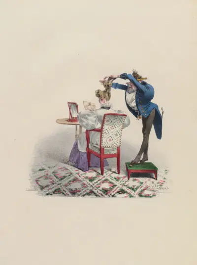 Mayeux coiffeur av Charles-Joseph Traviès de Villers