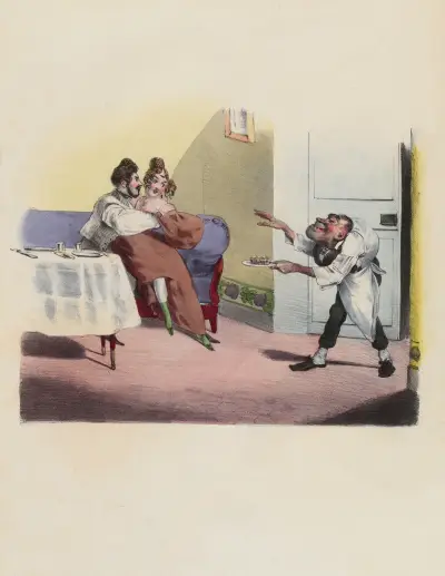 Mayeux restraurateur av Charles-Joseph Traviès de Villers