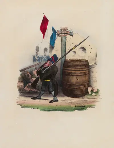 Mr. Mahieu. D’aplomb.. Et solide au poste tonnerre de D av Charles-Joseph Traviès de Villers