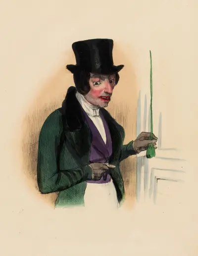 Mr. Pique-assiette. cinq heures justes je crois qu’ils sont déjà à table av Charles-Joseph Traviès de Villers