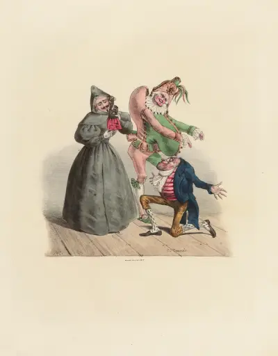 Nein, Mayeux, du bist ein Ungeheuer, du willst mich verführen von Charles-Joseph Traviès de Villers