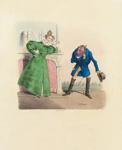 Nous étions trois jeunes gens nous avons ri comme des. comme des. comme des scélérats av Charles-Joseph Traviès de Villers