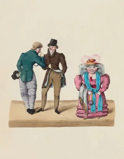 Pas mal.. (grâce à l’art.) av Charles-Joseph Traviès de Villers