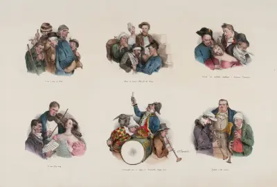 Små grimaser av Traviès av Charles-Joseph Traviès de Villers