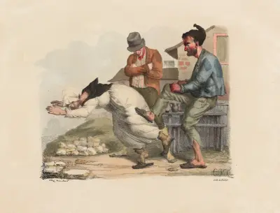 När herr Bernard dricker vill han inte bli störd av Charles-Joseph Traviès de Villers