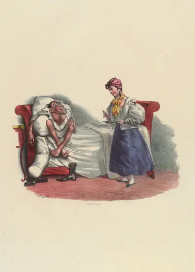 Sköt om din lille Herkules väl av Charles-Joseph Traviès de Villers