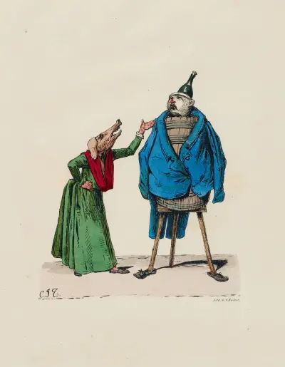 Verhängnisvolle Folge des Trinkens von Charles-Joseph Traviès de Villers