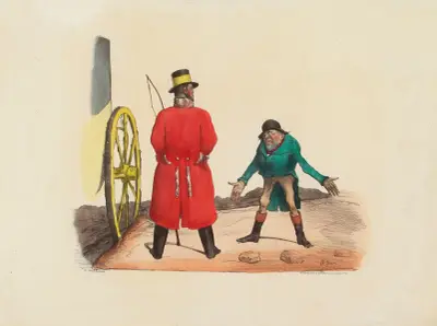 Du kan inte köra bil, stackars pojke av Charles-Joseph Traviès de Villers