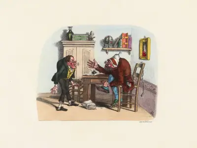 Du försummar dina studier, du vill alltså inte följa i din fars fotspår av Charles-Joseph Traviès de Villers