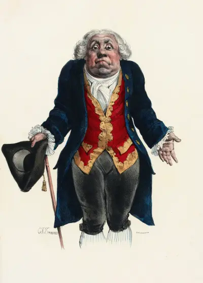 En man från gamla tider av Charles-Joseph Traviès de Villers
