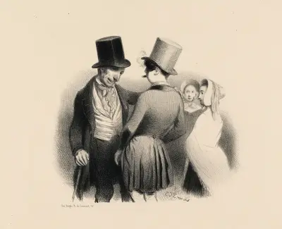 Ein Spitzbube von Neffen. Was sagst du dazu, Onkel? von Charles-Joseph Traviès de Villers