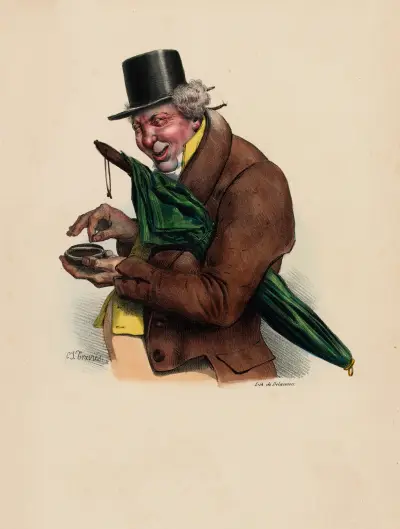 En gammal ungkarl av Charles-Joseph Traviès de Villers