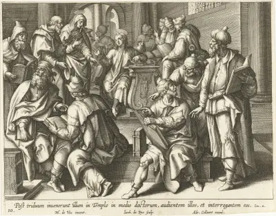 Chrystus wśród uczonych, Maerten De Vos
