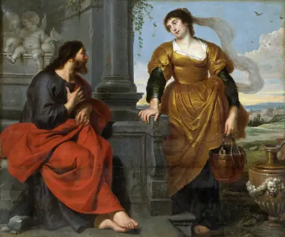 Christ and the Woman of Samaria av Cornelis de Vos