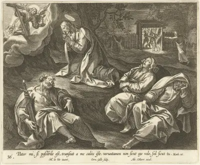 Kristus v Getsemanské zahradě, Maerten De Vos