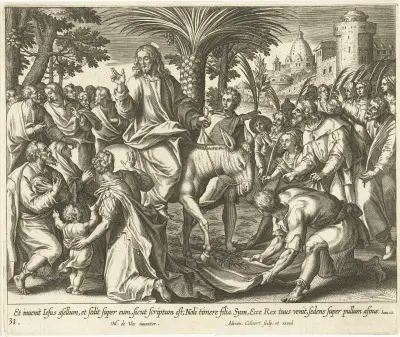 Kristův vjezd do Jeruzaléma, Maerten De Vos