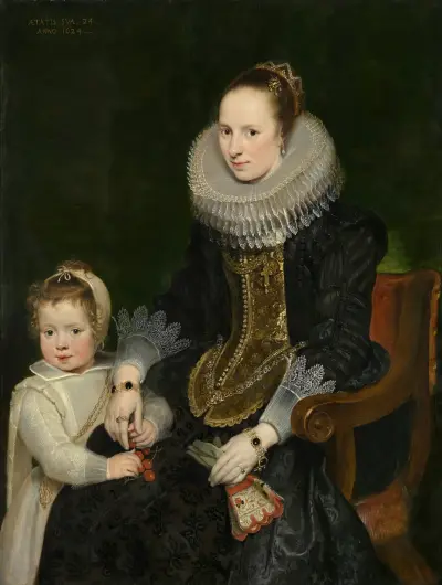 Mother and child av Cornelis de Vos