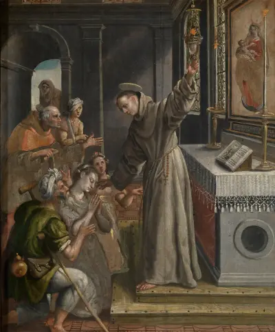 Święty Didak z Alkali uzdrawia chorych, Maerten De Vos