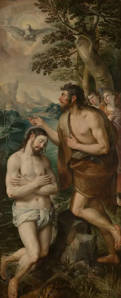 Křest Kristův, Maerten De Vos