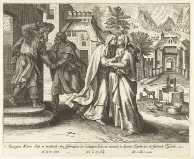 The Visitation av Maerten De Vos