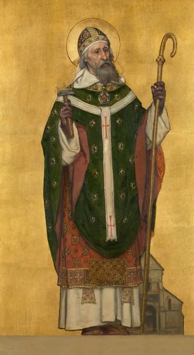 Saint Eloi Bishop of Noyon av Albrecht De Vriendt