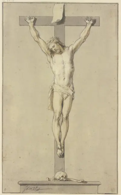 Christ on the cross av Jacob de Wit