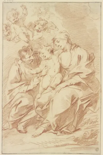 Den heliga familjen av Jacob de Wit